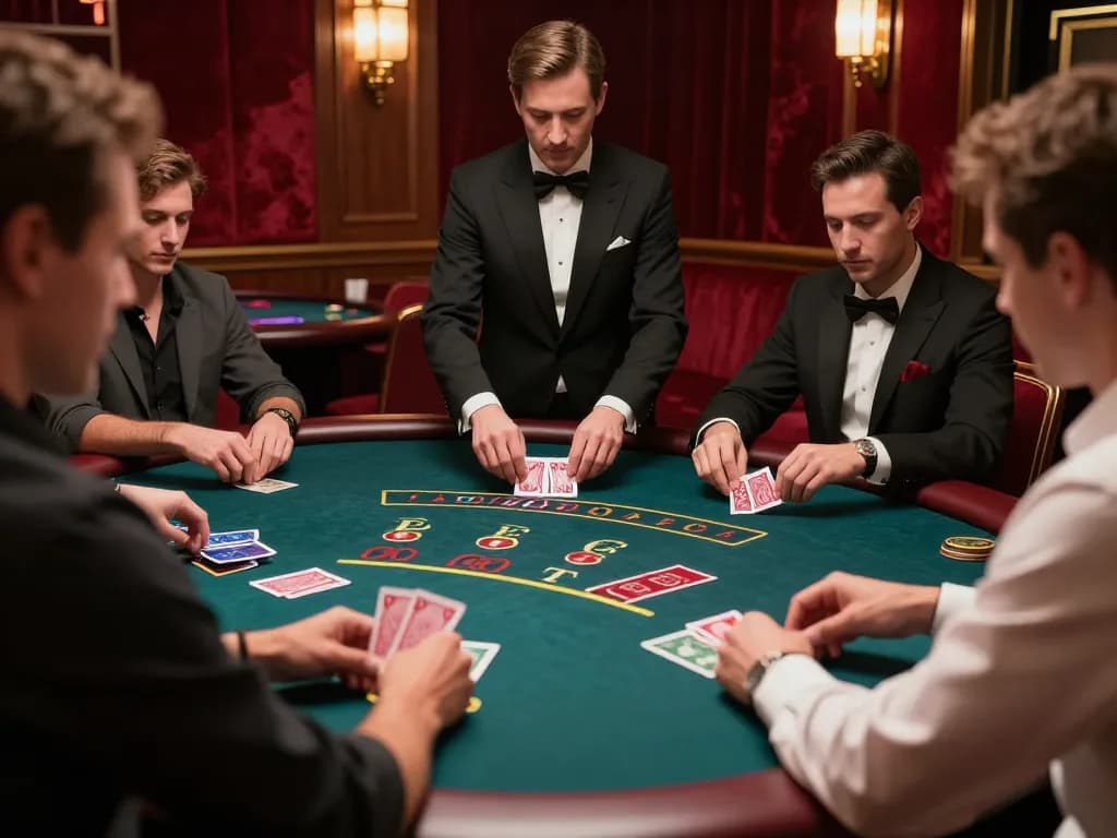 Players enjoy blackjack at https://56win.bid/, engaging in strategic gameplay surrounded by luxury