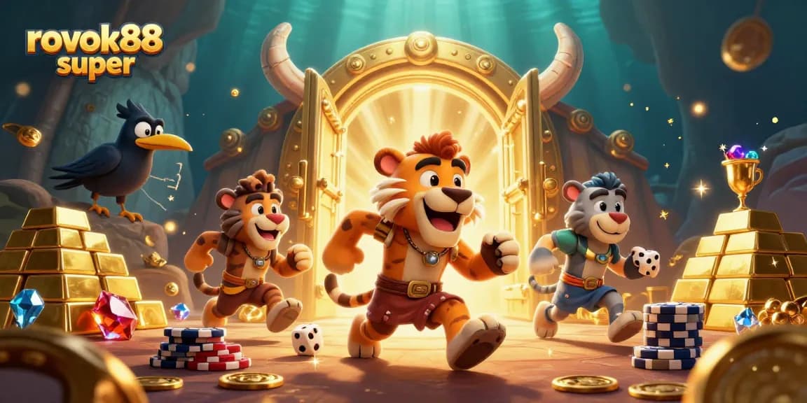 Experience thrilling gameplay with rokok88 super in a vibrant prehistoric casino scene.