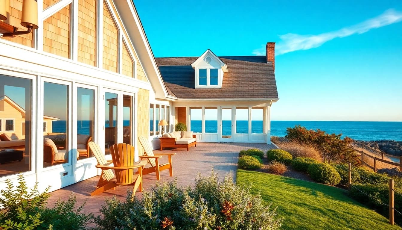 Cape Cod home addition showcasing a beautifully designed new space with coastal views.