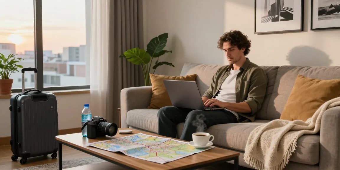 Monteurzimmer mieten hannover: Gemütliche Wohnzimmeratmosphäre in einer ausgestatteten Wohnung für Geschäftsreisende.