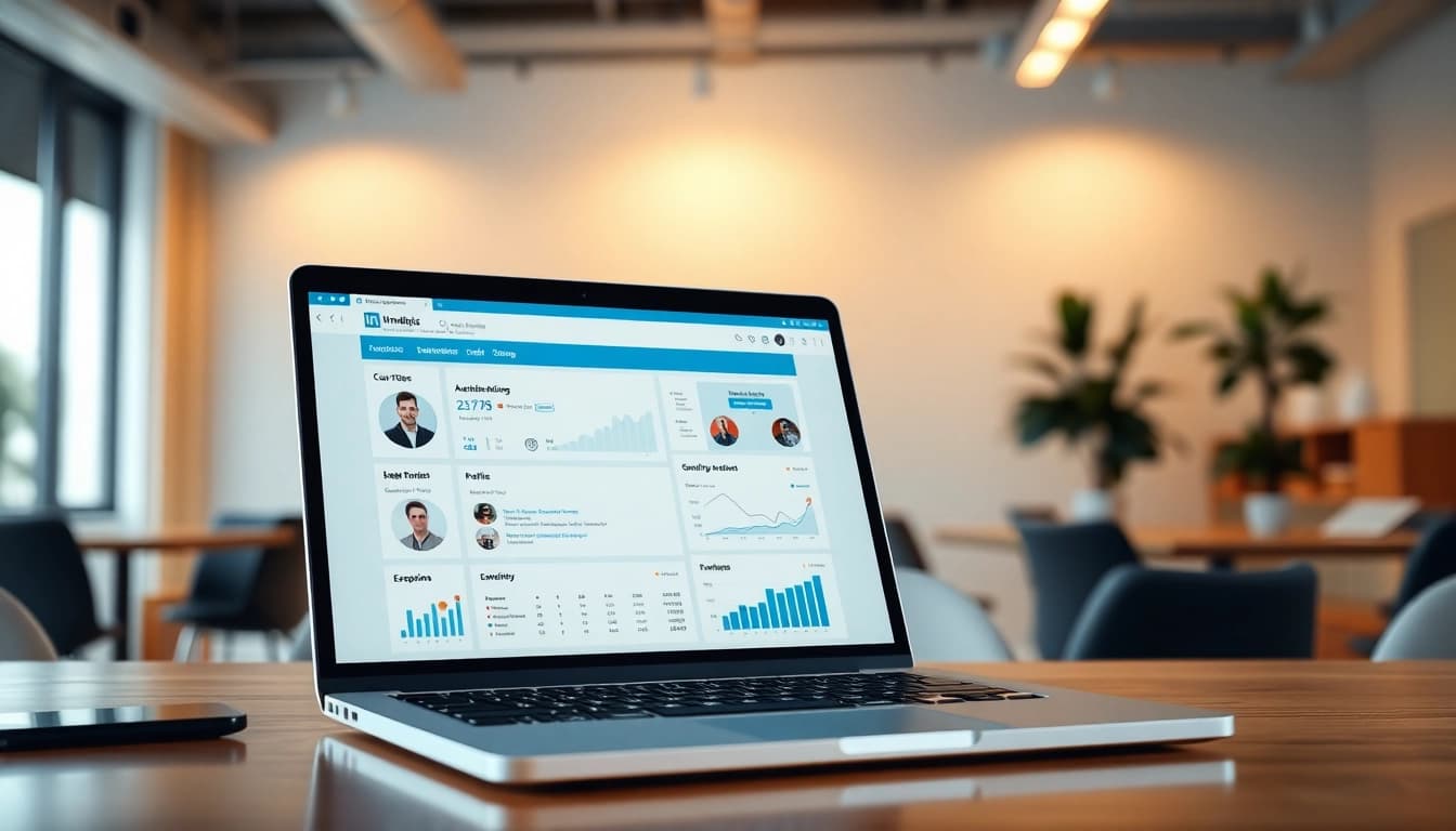 Utilize linkedin lead scraping software for effective lead generation on LinkedIn in a professional workspace.