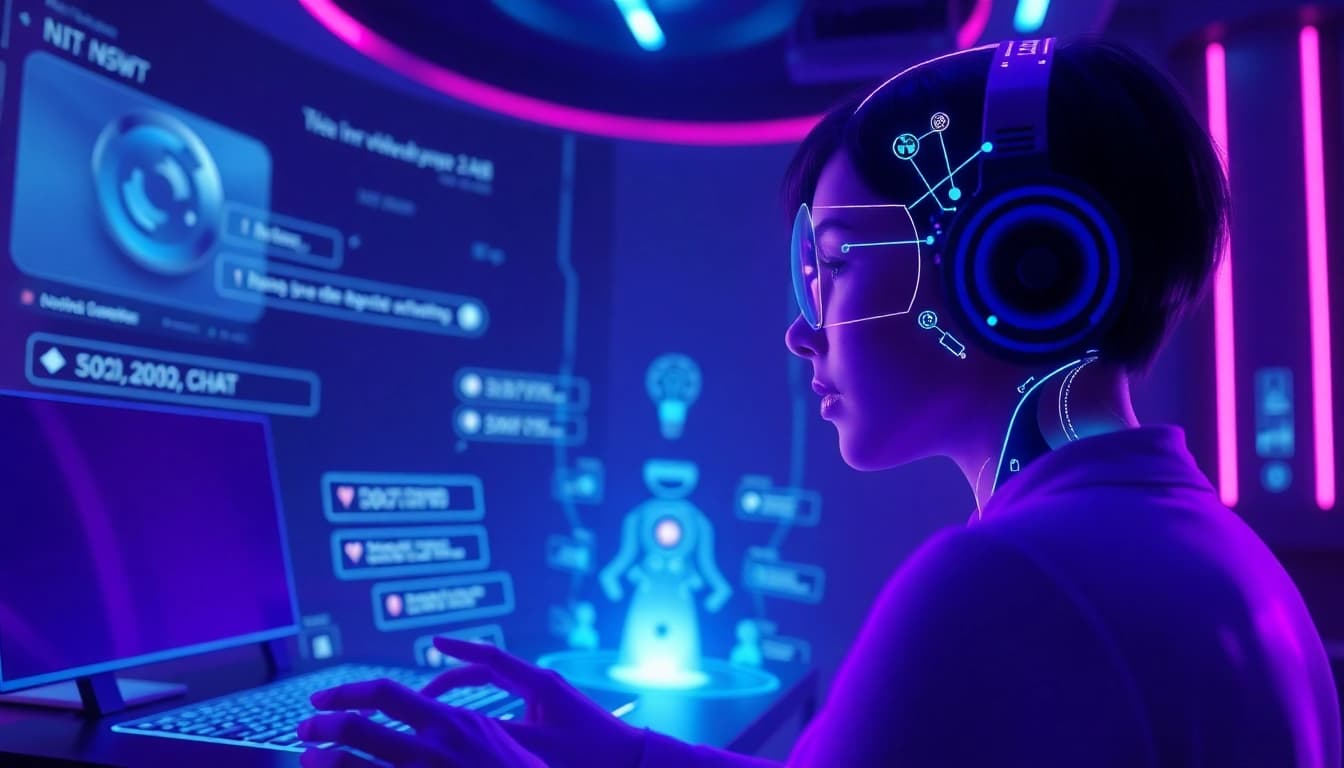 Experience interactive nsfw ai chat with a holographic character.
