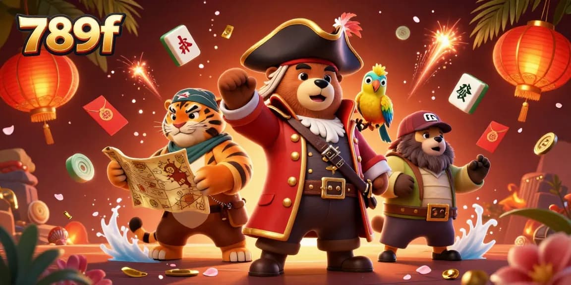Experience the excitement of 789f with vibrant animated characters and casino elements.