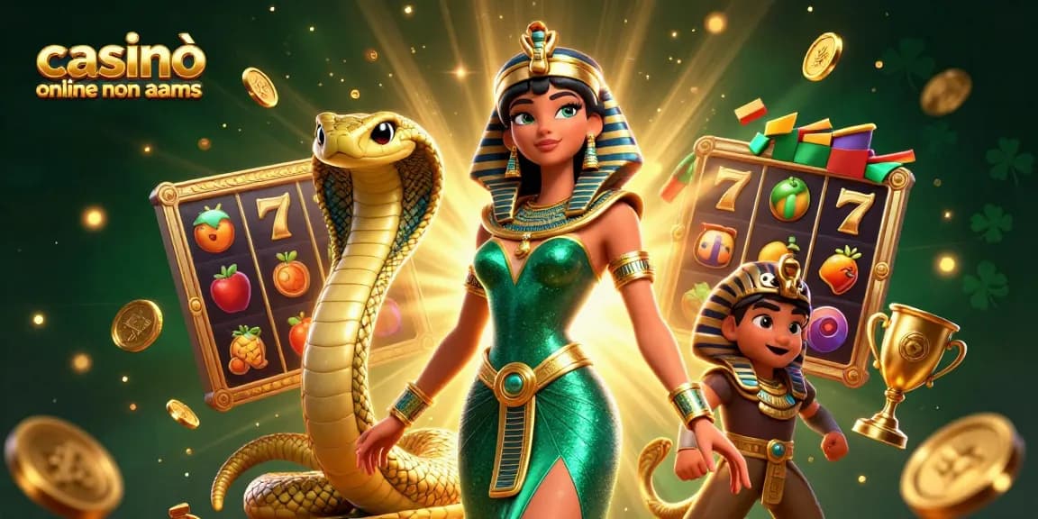 Partecipa a emozionanti avventure nei casinò online non AAMS con vivaci video slot 3D e premi scintillanti.