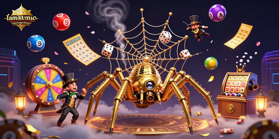 Engage with lamatracamexicangrilltogo through a vibrant 3D illustration capturing dynamic gambling elements.