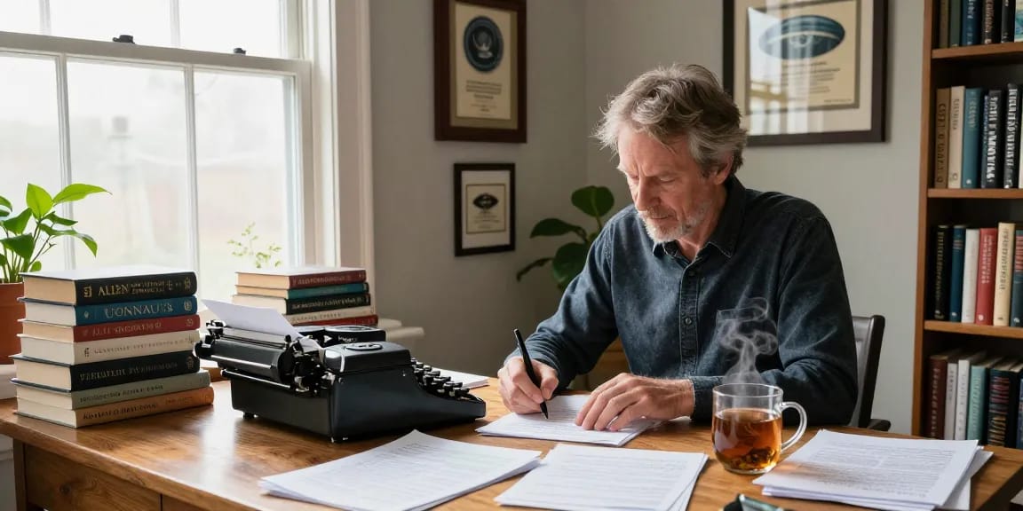 Explore T Allen Greenfield's writing environment at https://tallengreenfield.com, showcasing spirituality and UFO literature.