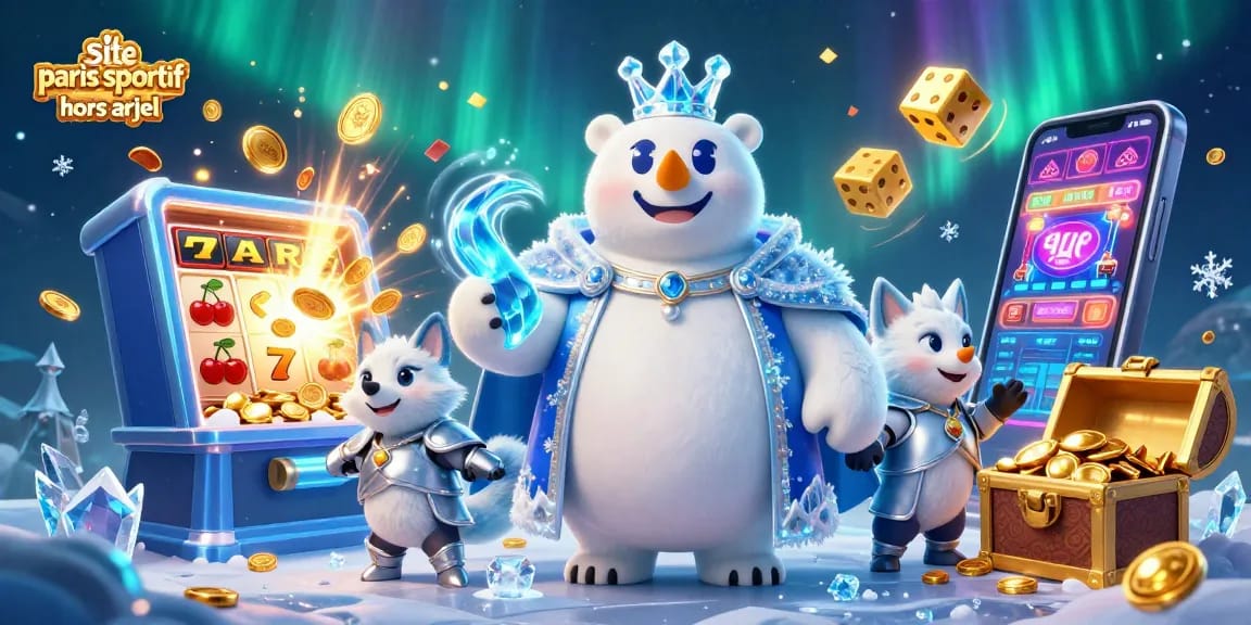 Pariez sur le site paris sportif hors arjel avec ce visuel captivant de jeux et d'animations.