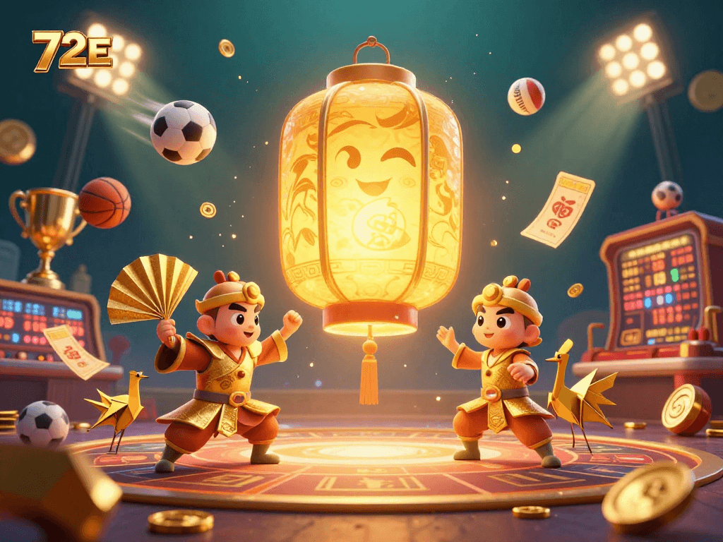 Aumente suas apostas na 72E com um emocionante jogo de cassino mostrado em ilustração 3D.