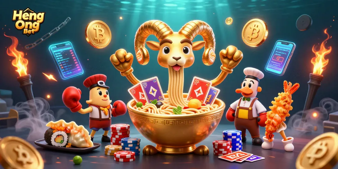 Heng Ong Bet features a vibrant 3D casino scene with anime-style characters, showcasing thrilling gameplay.