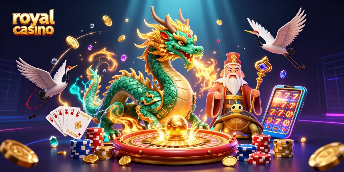 Experience winning with royal casino's immersive gaming featuring thrilling card games and golden coins.