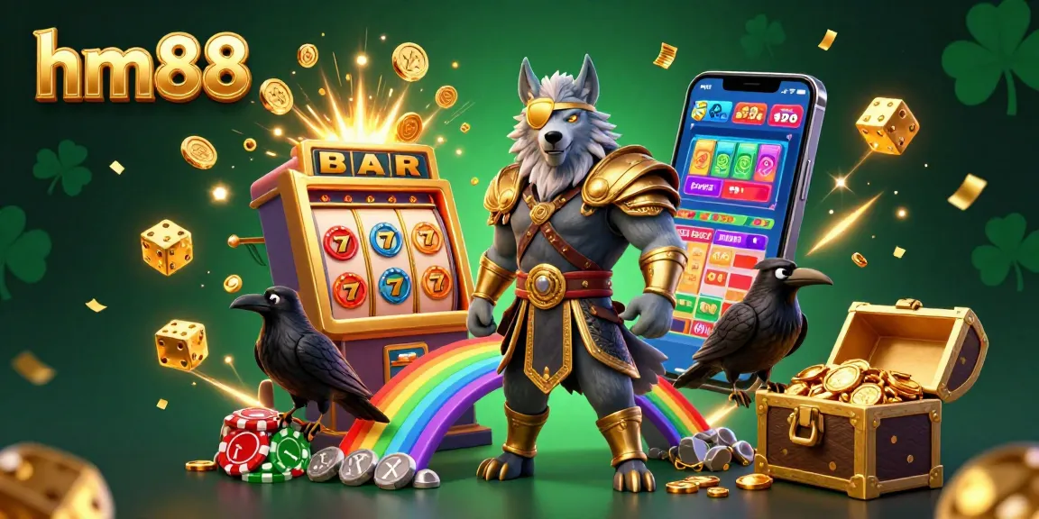 Experience thrilling wins at hm88 with dynamic casino action featuring slot machines, coins, and vibrant visuals.