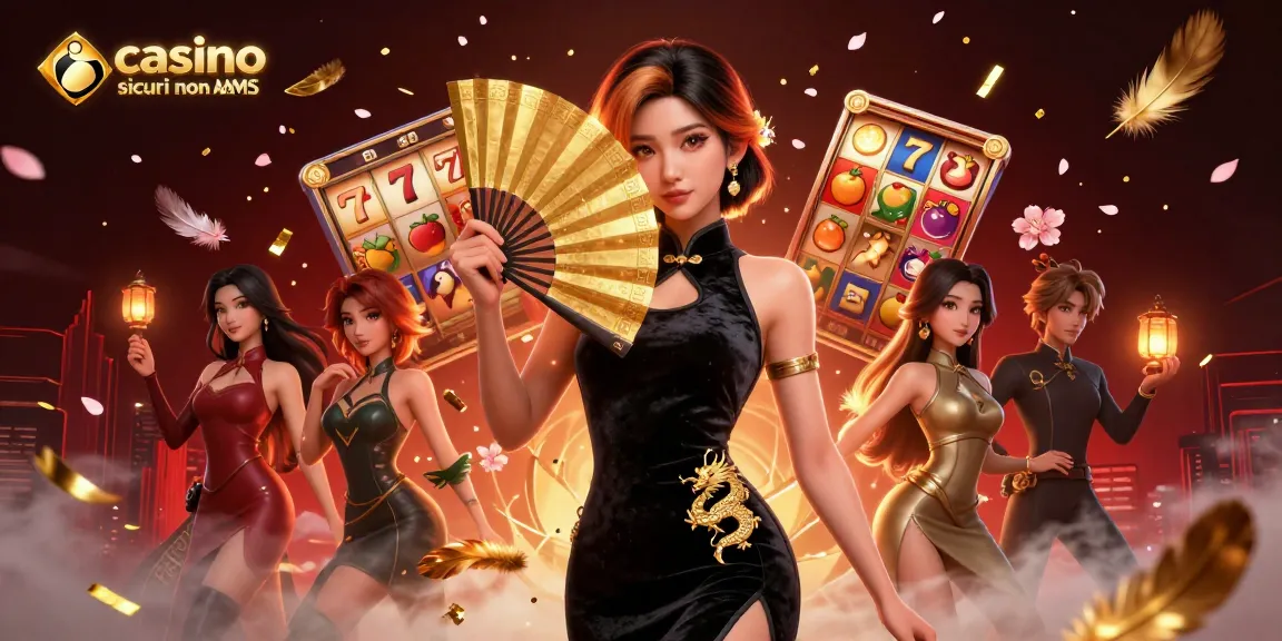 Vivi un'esperienza di gioco avvincente nei casino sicuri non AAMS con illustrazioni vivaci che combinano slot e elementi affascinanti.