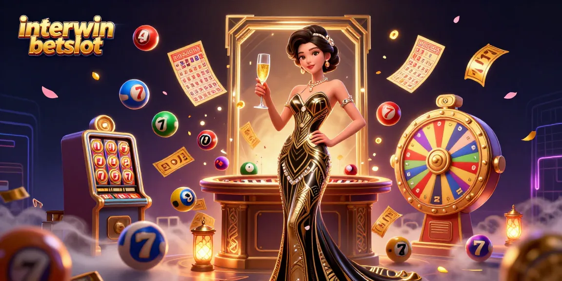 Experience the thrill of interwin betslot with vibrant visuals and gaming excitement in this captivating illustration.