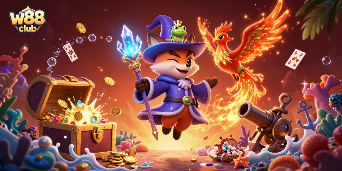 Tham gia trò chơi thú vị tại w88 club với các phần thưởng lớn và giao diện bắt mắt.