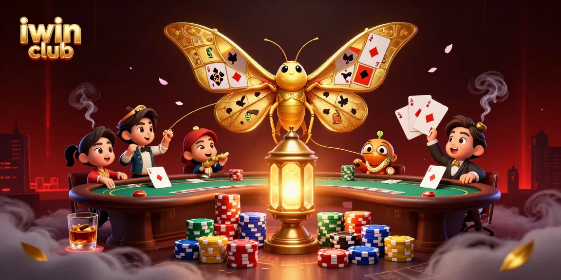 Join the action at iwin club with an exciting poker scene featuring captivating characters and vibrant game elements.