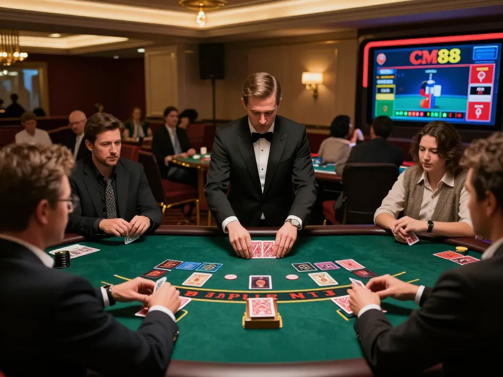 Engage with cm88 live dealer blackjack at an online casino featuring elegant gameplay