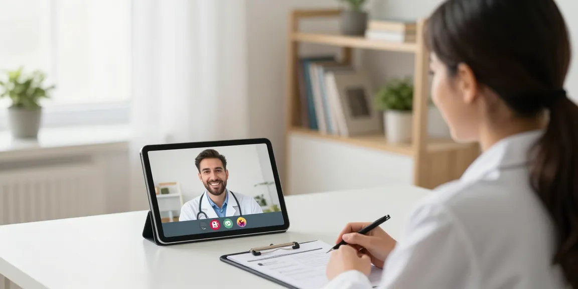 Telehealth insurance plans providing virtual consultations for patient care in a modern healthcare setting.