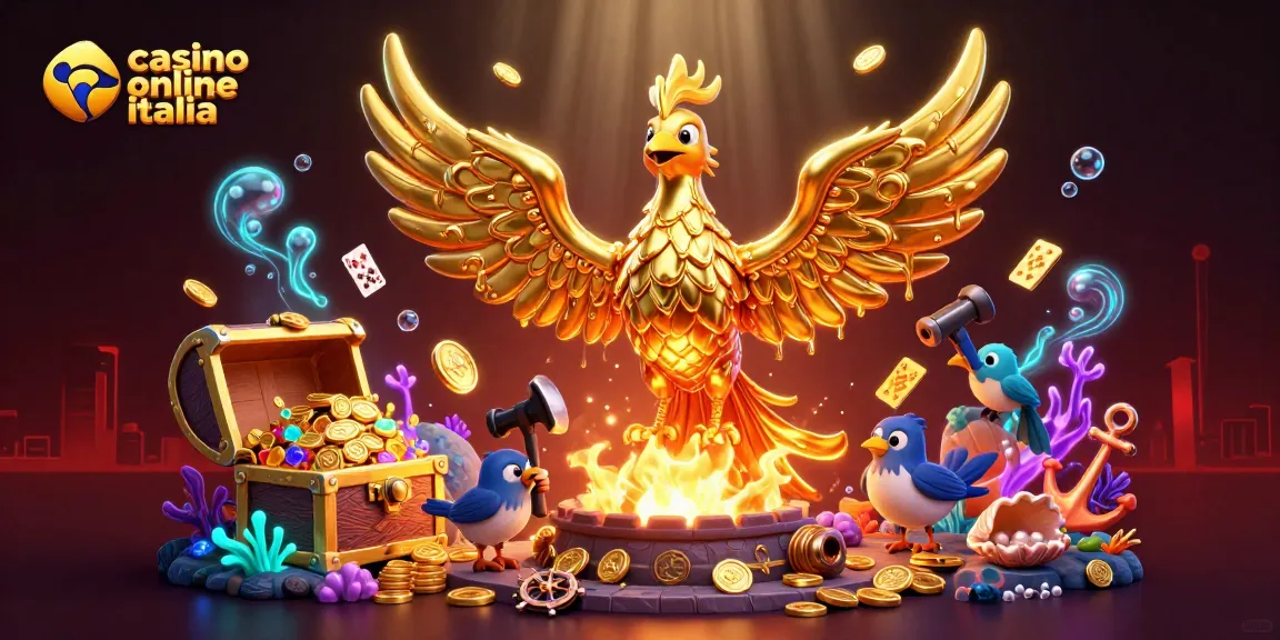 Crea emozionanti vincite su casino online italia con un falco d'oro e tesori incredibili.