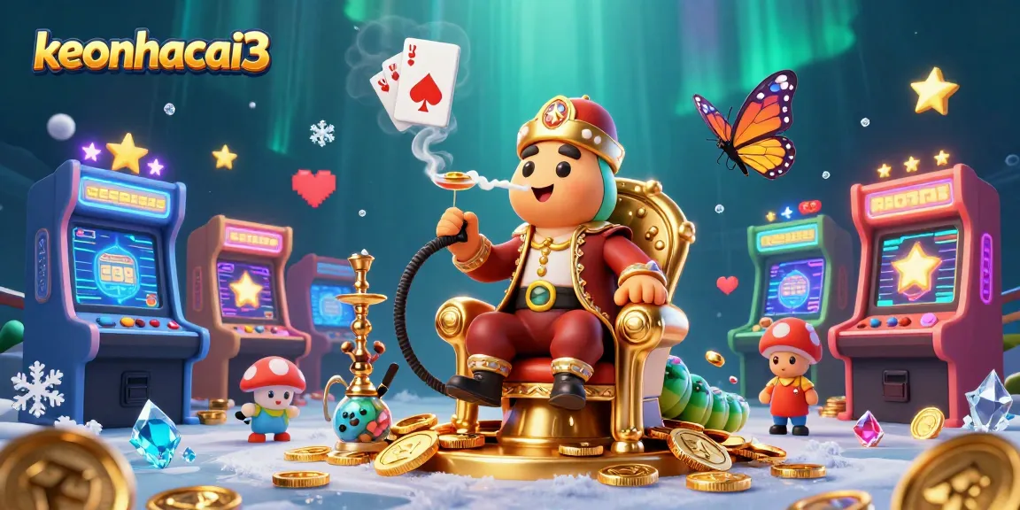 Join the fun at keonhacai3 with whimsical characters and vibrant casino gaming elements!