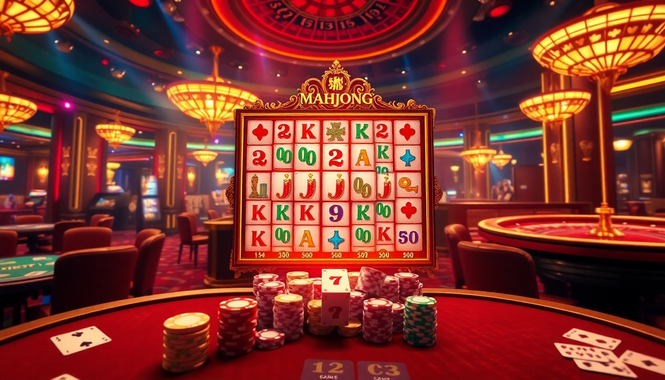 Spin the reels on the slot demo mahjong featuring vibrant graphics and colorful tiles.