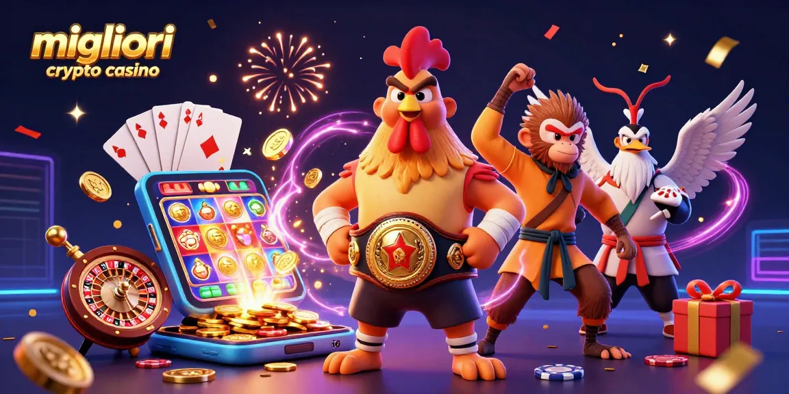 Scopri i migliori crypto casino in azione con un rooster Muay Thai e un monaco Shaolin