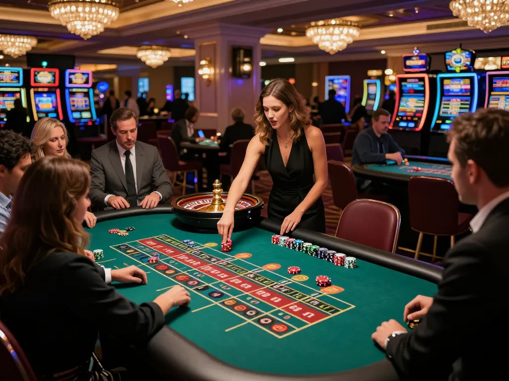 Experience the thrill of gameplay at 79KING casino with players engaging at a vibrant roulette table