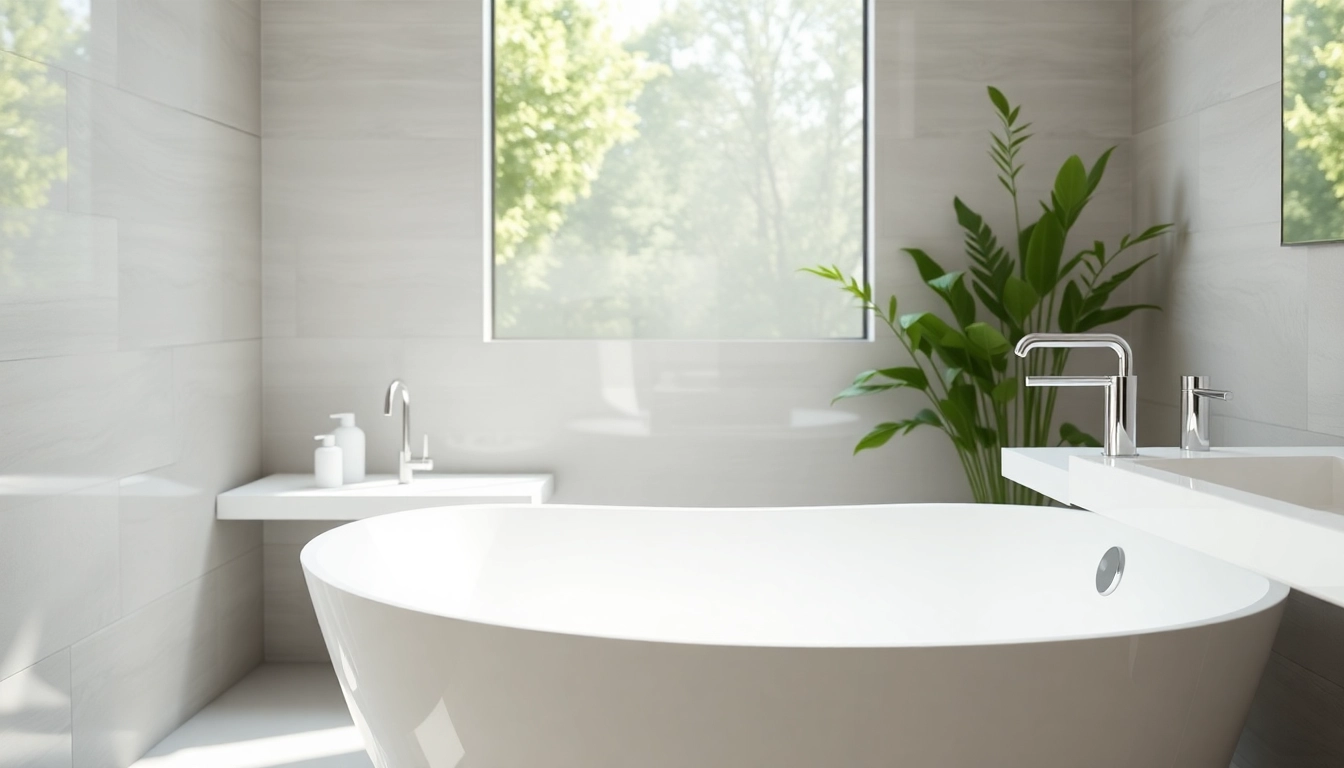 sonni sanitär GmbH präsentiert stilvolle Sanitärprodukte in modernem Badezimmer.