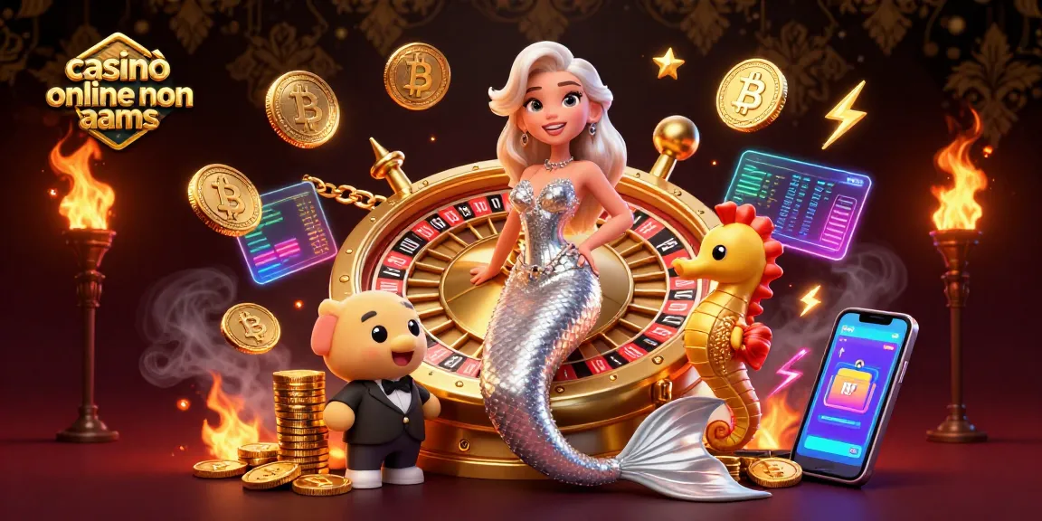 Vivi vincite entusiasmanti presso casinò online non aams con una ruota della roulette mozzafiato e elementi crypto nella scena.