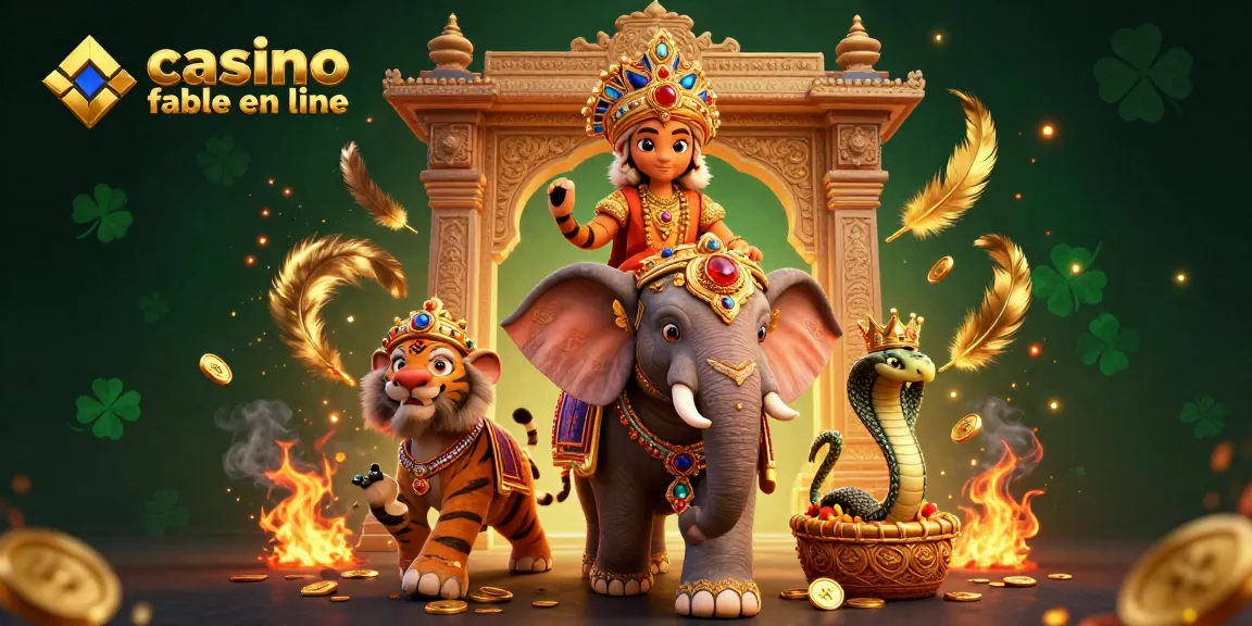 Jouez dans un casino fiable en ligne avec l'illustration 3D d'un maharaja et des éléments de jeu riches.