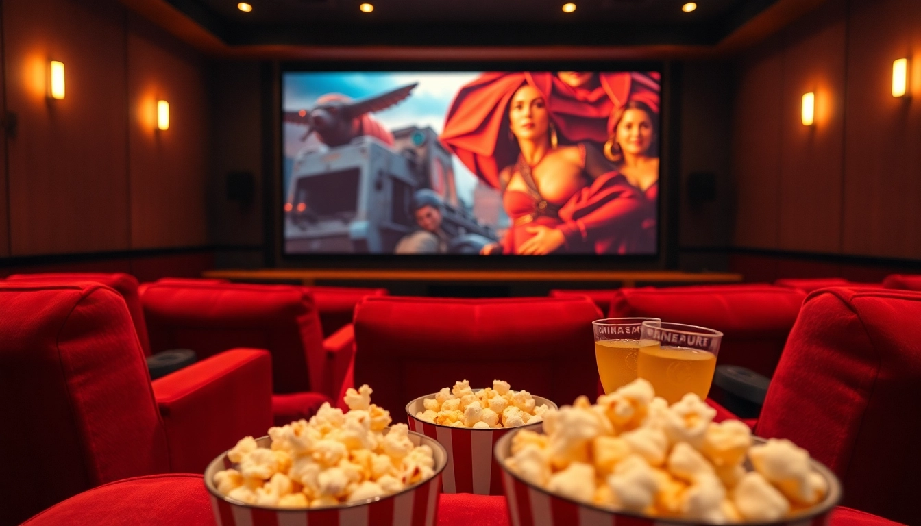 ดูหนังออนไลน์ฟรี ในโรงภาพยนตร์ที่บ้านมีบรรยากาศที่อบอุ่นและเครื่องดื่ม