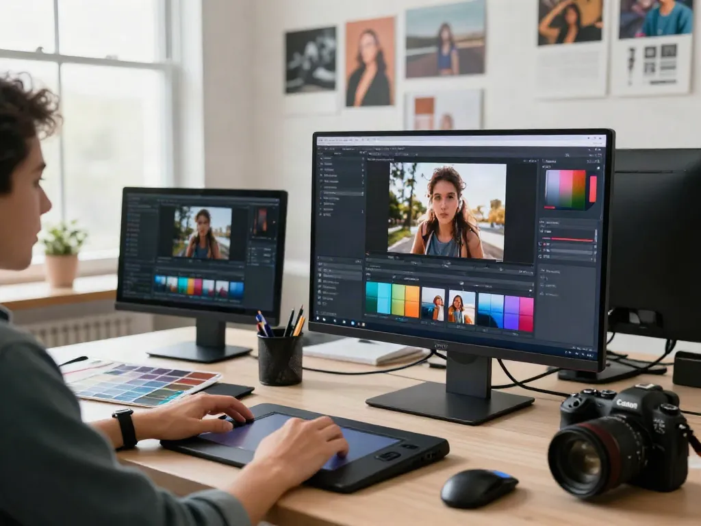 Exploring the Typeshutter problem in an AI-powered creative workspace, showcasing innovative tools for photography and video editing.