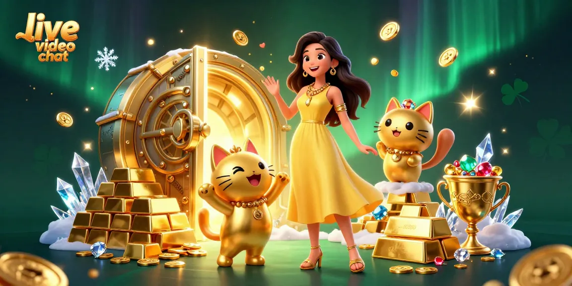 Engage in live video chat and win joy with vibrant characters and casino treasures.