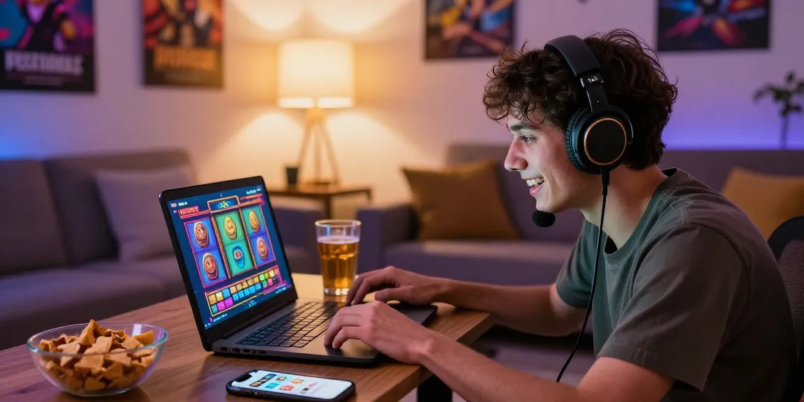 Exciting gaming moment featuring slot deposit 1k gameplay in a cozy environment.
