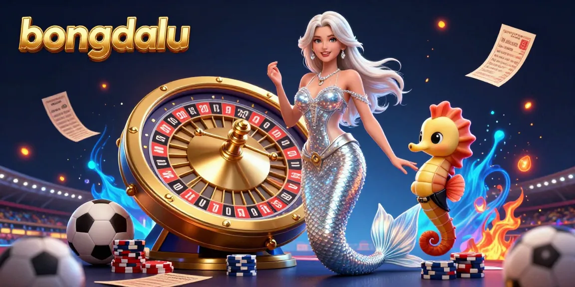 Bongdalu enhances sports betting experiences with engaging characters near a roulette wheel, combining excitement with data.