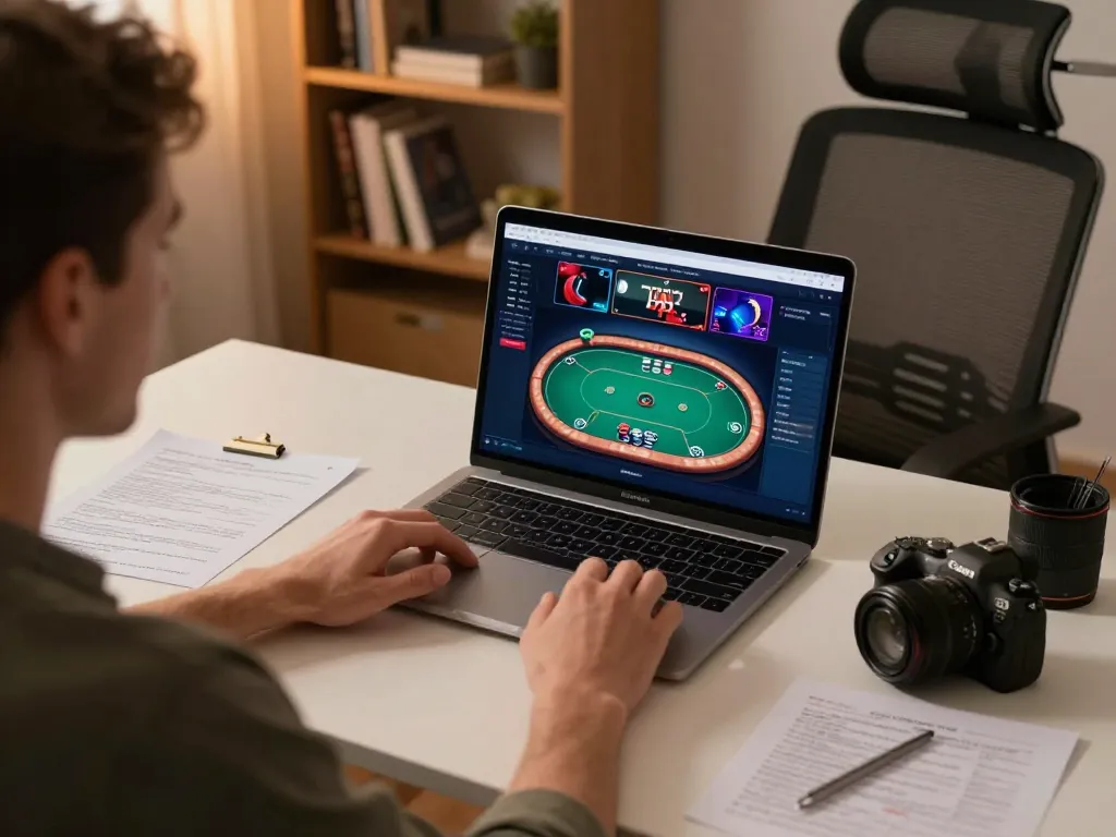 Tham gia m88 mới nhất hôm nay bằng cách lập chiến lược cho trò chơi poker trực tuyến của bạn từ một văn phòng dễ chịu tại nhà.
