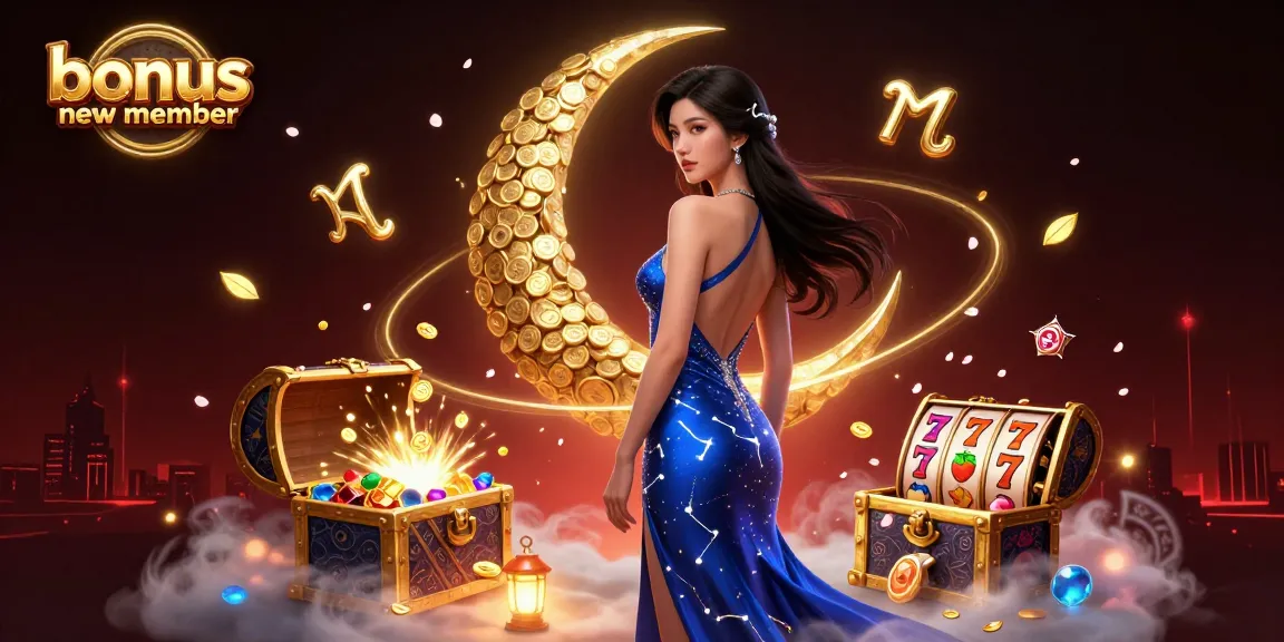 Experience exciting gameplay with the bonus new member offer in this vibrant 3D casino illustration.
