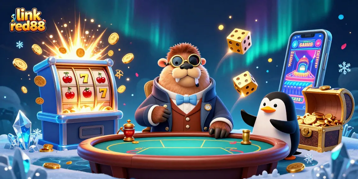 Experience thrilling slots action with "link red88" in this vivid underwater casino scene.