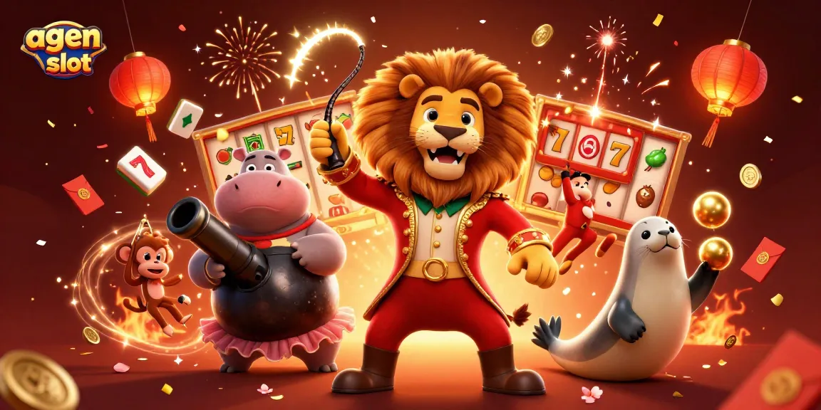 Makan Jackpot di agen slot JPTOTO dengan simbol keberuntungan dan kemenangan maksimal yang megah.