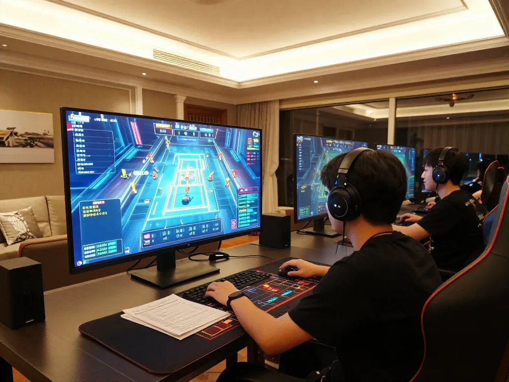 Player engaged in live dealer game at home, showcasing OPEN88 COM online gaming experience with dynamic atmosphere
