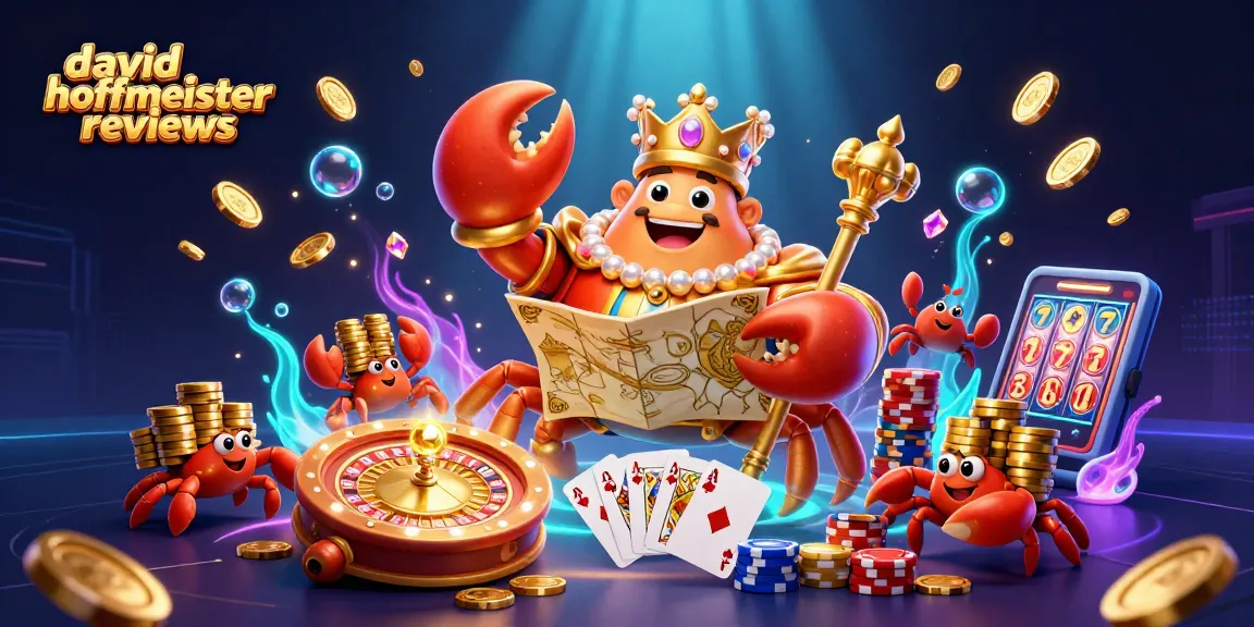 Engage with stunning david hoffmeister reviews on gambling strategies illustrated with a crab emperor in a casino.