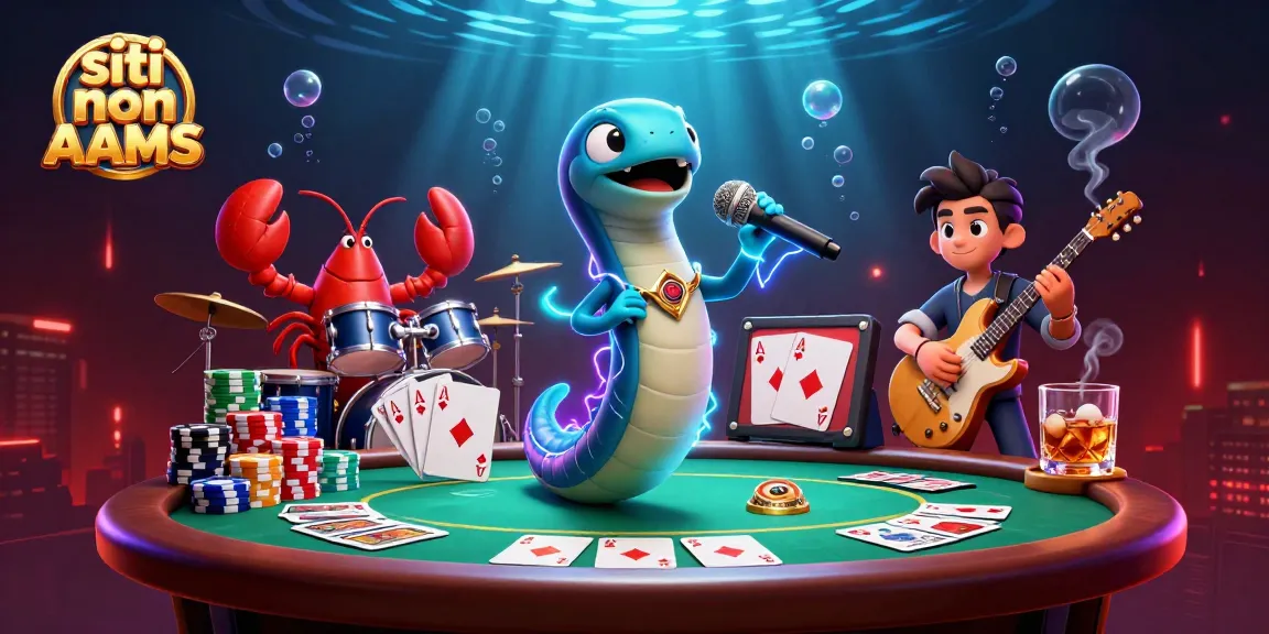I siti non AAMS offrono un'illustrazione 3D vivace con un'anguilla DJ e giochi d'azzardo sottomarini.