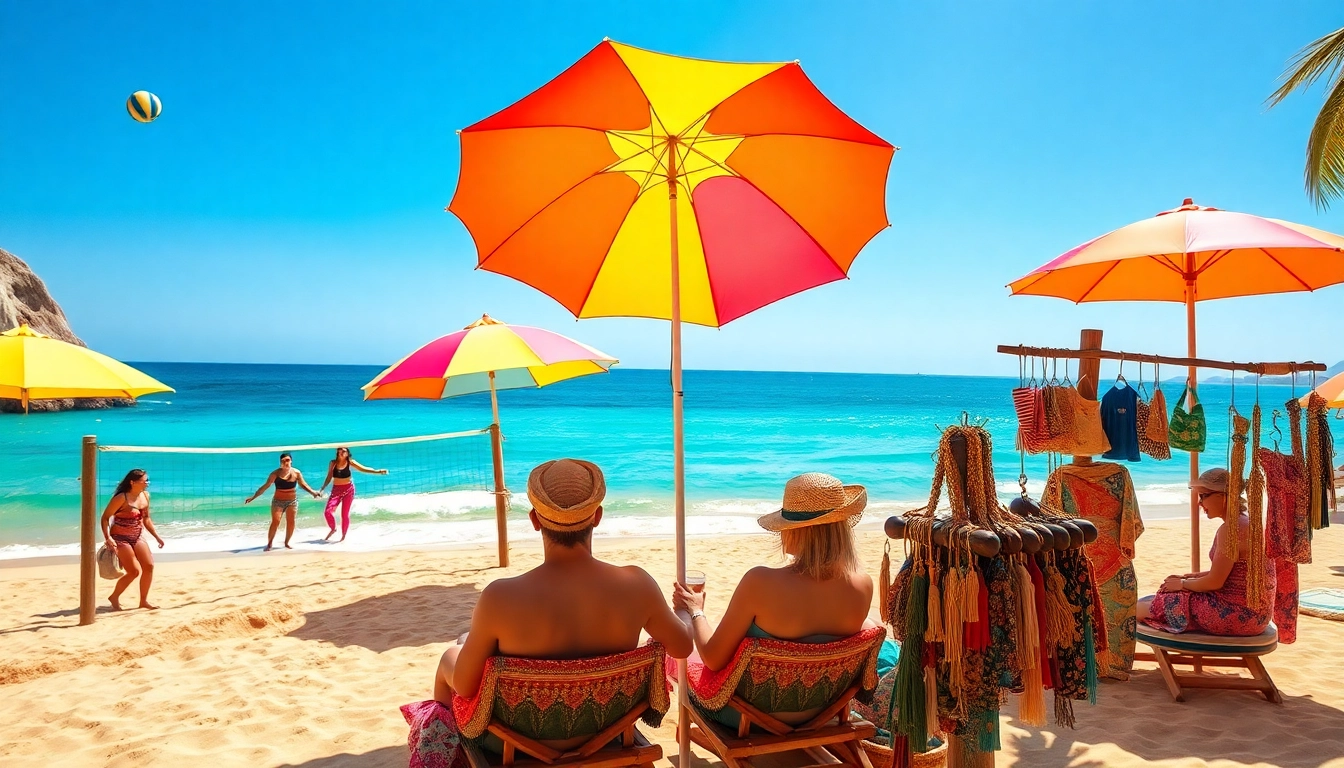 Engaging beach activities and vibrant atmosphere, showcasing things to do in Cabo San Lucas