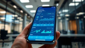 Engaging cloud mining app interface on a smartphone showcasing live performance data.