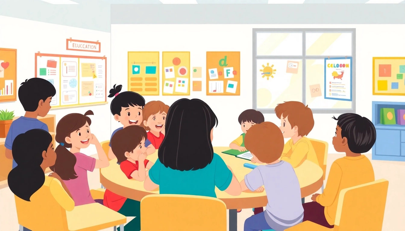 Students engaging in collaborative learning to enhance Education in an inviting classroom.