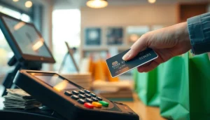 카드 현금화 과정에서 신용카드와 현금을 교환하는 모습