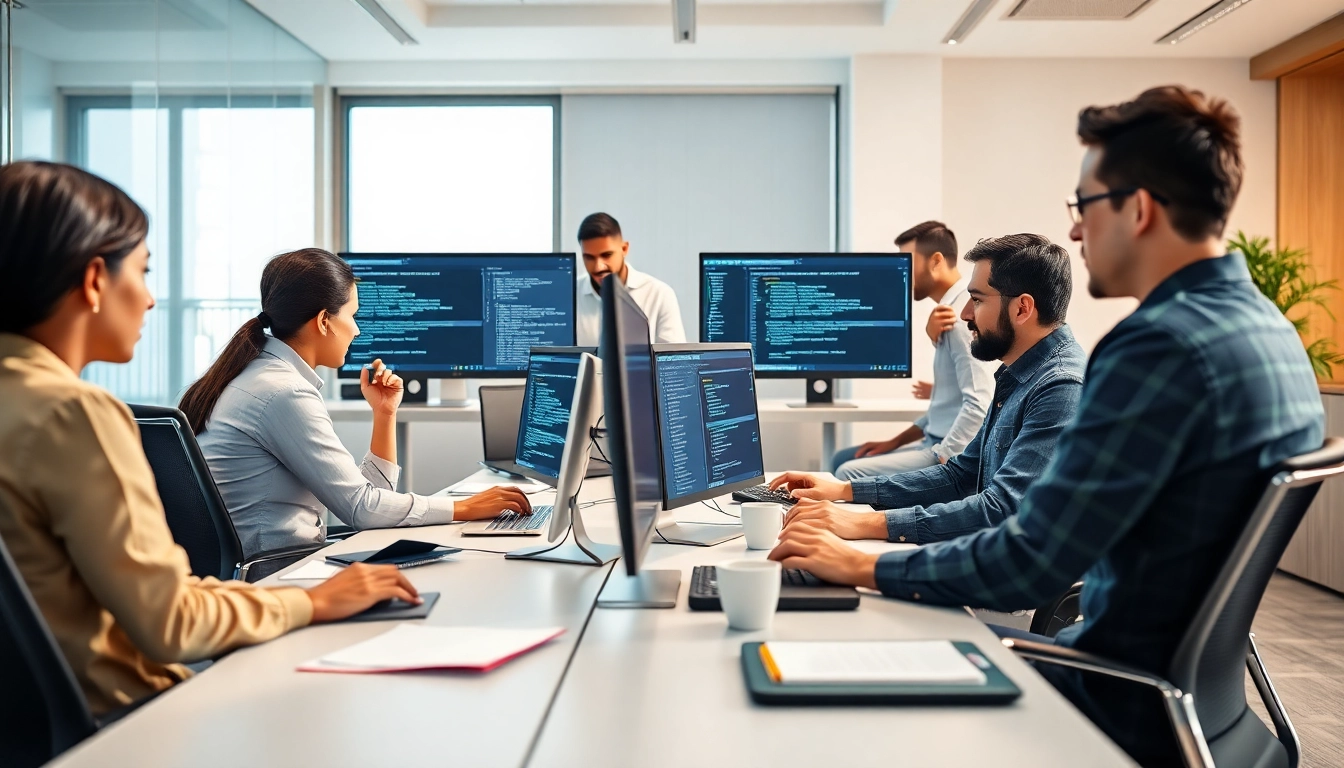 24/7 IT Support Tampa team collaborating in a modern office setting