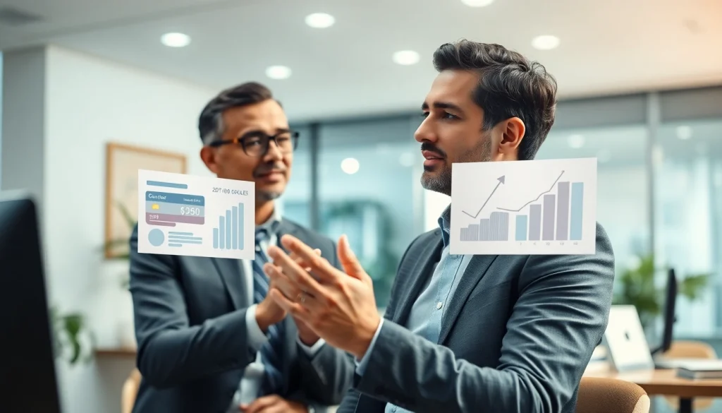 카드 한도 현금화 과정을 설명하는 전문 금융 전문가의 모습