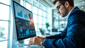 Engaging digital marketer analyzing data on youtube smm panel services.