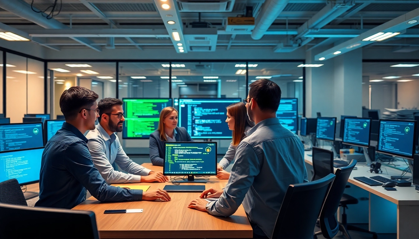 Optimize your business with managed IT support services from a professional IT team in a modern office.