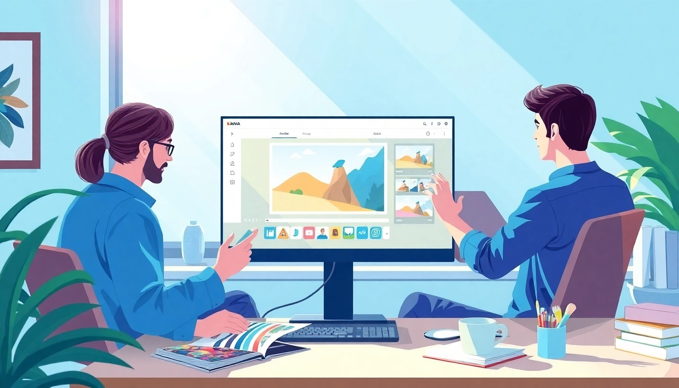 Users enhancing images with Nano Banana AI in a modern workspace.